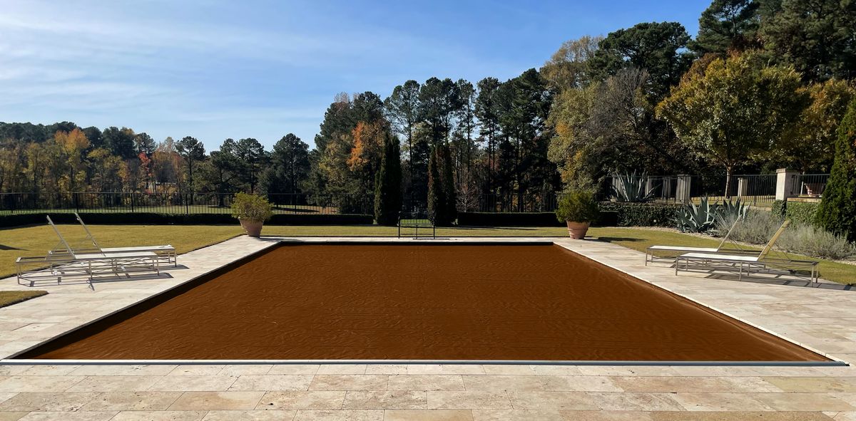 Pool Cover Color Options 7 Mocha automatic pool cover